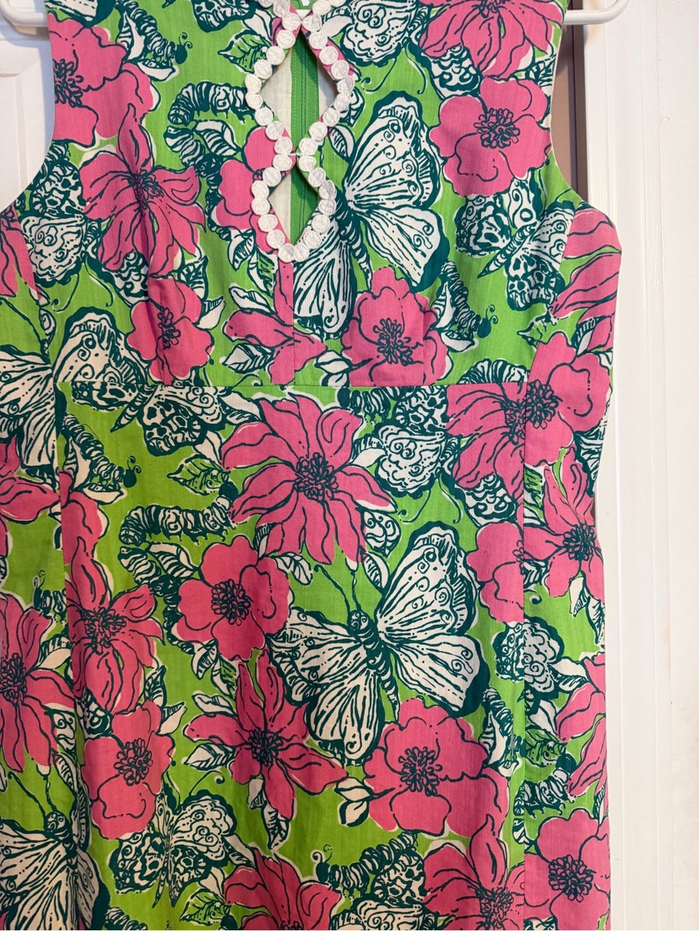 Lilly Pulitzer Pink, Green & Teal Floral Shift Dress - Picture 3 of 5
